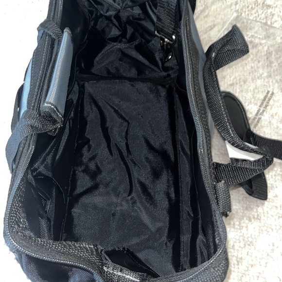 Swiss Military Multi-Pocket Tool Bag Satchel 16” Black handles shoulder strap - Picture 4 of 9